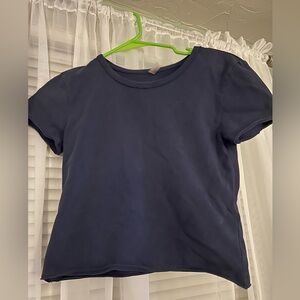 FREE PEOPLE Movement navy t shirt